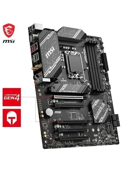 B760 Gamıng Plus Wıfı Soket 1700 Ddr5 6800(OC) Pcı-E,m.2 Usb3.2 Hdmı,dp 1x 2.5g Lan Wı-Fı 6e Atx Anakart fiyatları