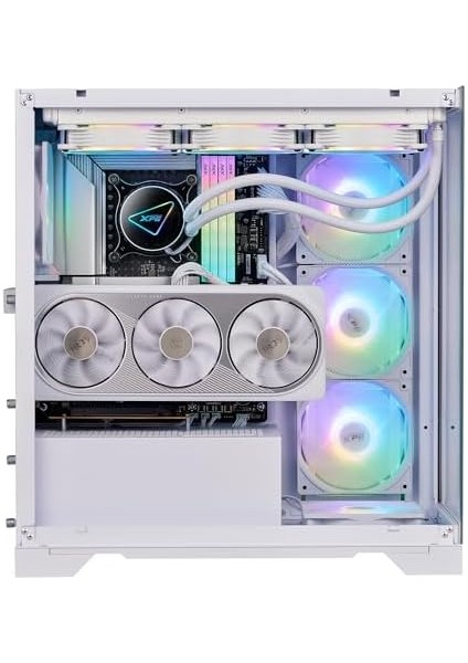 Adata Invader x Mid-Tower Gaming Kasa - Temperli Cam, Psu Suz, 6 Fan Desteği, 360MM Radyatör, Beyaz fiyatları