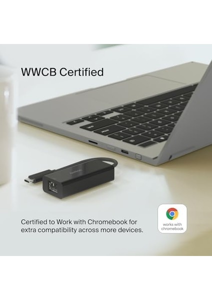USB Type-C 2.5 GB Ethernet Adaptörü, Usb, Thunderbolt 3 ve 4, Lan Ağ Adaptörü, MacBook Pro/air, iPad Pro, Xps, Surface ve Diğer Usb-C Aygıtlarıyla Uyumlu modelleri