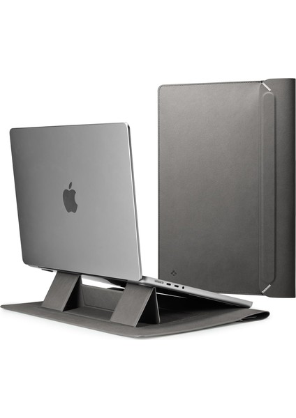 16'' MacBook & Notebook Laptop Taşıma Çantası Valentinus S Sleeve Gray - AFA06424