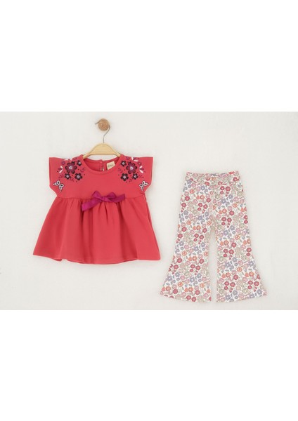 Kurdele ve Çiçek Detaylı Ispanyol Paça 2 Li Takım fiyatları