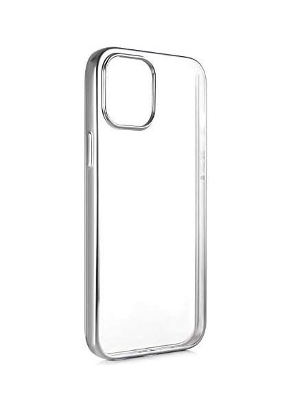 iPhone 12 Mini / 13 Mini Uyumlu Magic Glitz Ultra-Thin Transparent Protective Soft Tpu Kapak (Gümüş Rengi, iPhone 12 Mini / 13 Mini)