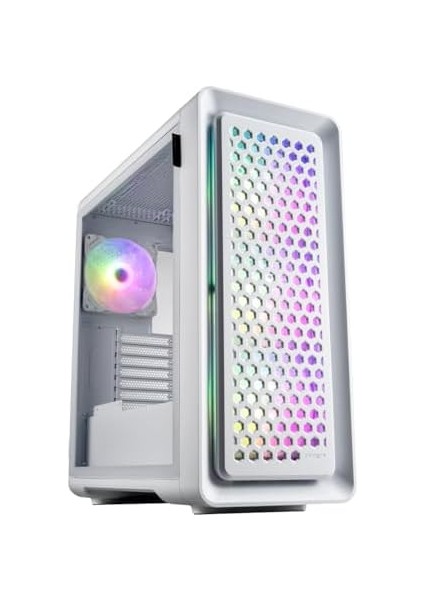 CUT593 Series Full Tower Computer Case Dual Tempered Glass Side Panel 140MM Argb Fan X4 (CUT593P, White) modelleri