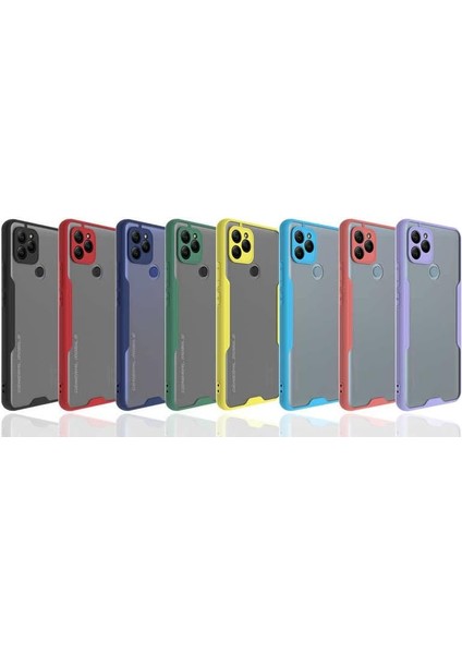 General Mobile Gm 22 Uyumlu Kılıf Kamera Korumalı Mat Silikon Platin- Lila fiyatları