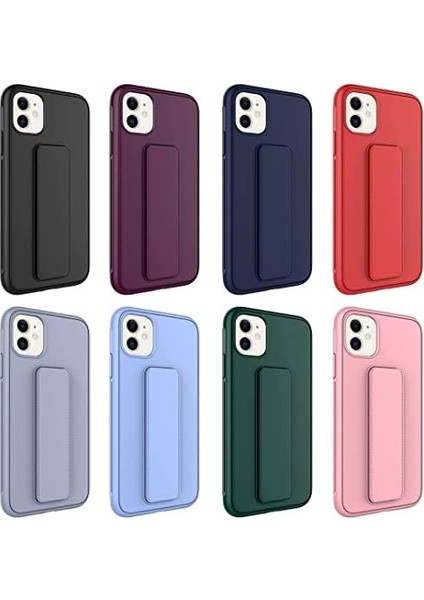 iPhone Mıknatıslı Standlı Darbe Emici Ibola iPhone 12 Kılıf (Kum Pembe) fiyatları