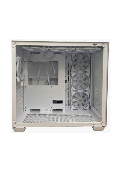 Lıquıd Beyaz 7X120MM Rgb Fanlı Kumandalı ve Kontrolcülü Atx Oyuncu Bilgisayar Kasası modelleri