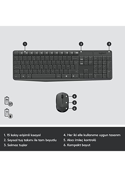 MK235 Kablosuz Set 920-007925 fiyatları