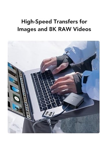 RW510 Cfexpress Tip B Kart Okuyucu, 10 Gbps'ye Kadar, USB 3.2 Gen 2 Cf Bellek Kartı Için, USB Tip-C Kablosu Dahil (LRW510U-BNHNG)