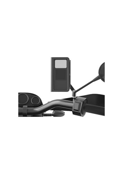 Motosiklet ve Scooter Için Profesyonel Dikiz Ayna Uyumlu Telefon Tutucu Orjinal Malzeme Yüksek Kalite Güneşlik Tasarımlı Universal Modellere Uyumlu Kolay Kurulum PB08 modelleri