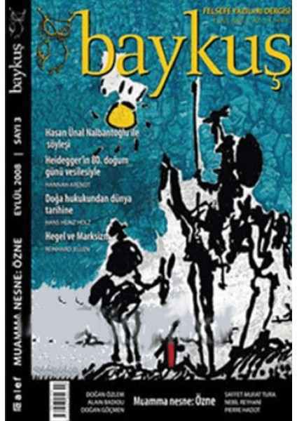 Baykuş Felsefe Yazıları Dergisi Sayı: 3