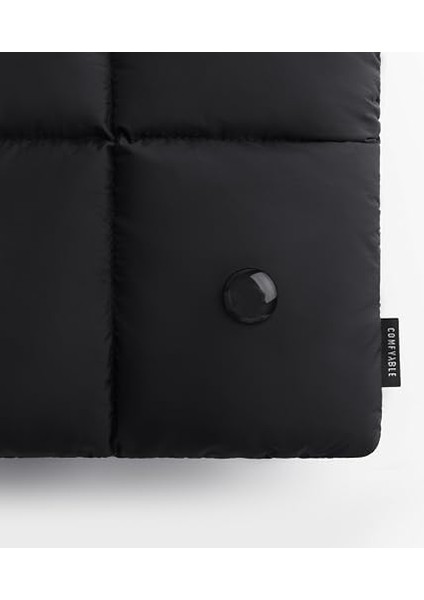 Kabarık Dizüstü Bilgisayar Kılıfı 15 Inç 16 Inç, Kapitone Puffer Laptop Taşıma Çantası, Yastık Kılıfı MacBook Air 15" M3 2024 ve MacBook Pro 16 In 2023 M3, 16 Inç Puff Kapak, Siyah