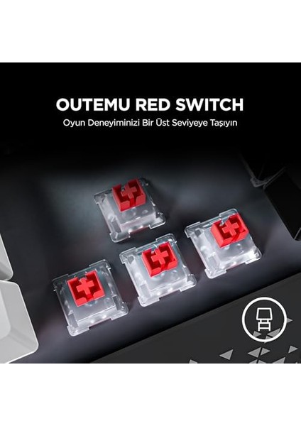 Carbon Pro 2.4ghz+Bt5.0+Type-C Bağlantı Red Switch Rgb Bilek Destekli Mekanik Gaming Oyuncu Klavye Q Tr Hot Swap fiyatları