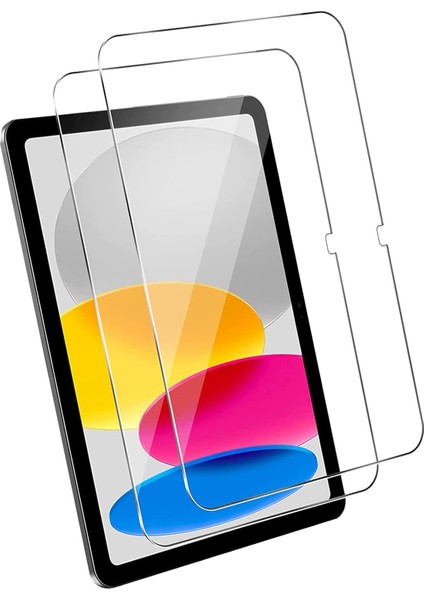 iPad 10. Nesil 10,9 Inç 2022 Için Ekran Koruyucu, 2'li Paket Hd Temperli Cam Ekran Koruyucu Kapak Yüksek Sertlik Çizilmez Parmak Izi Önleyici Koruyucu Film Apple iPad 2022 Için