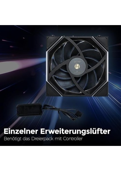 Li Unı Fan Tl Wıreless 1X120MM Siyah Kasa Fanı (G99.12TL1W1B.00)
