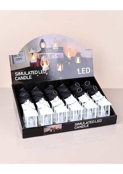 Mini Fener LED Mum Kare 2 Adet () modelleri