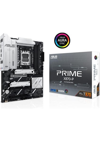 PRIME X870-P AMD X870 SOKET AM5 DDR5 8000+(OC