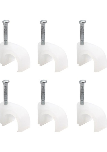 Kroşe 1 Numara Çelik Çivili 4 mm (Kordon Kabloları Için) 100LÜ Poşet (5047)