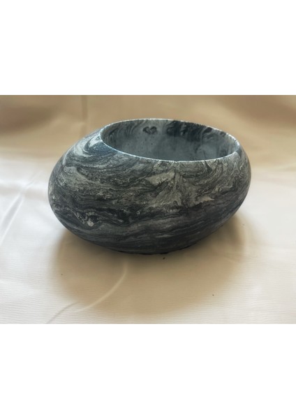 4 Parça Mermer Desen Dekoratif Vazo ve 2 Li Mumluk Set (Mum Dahil) modelleri