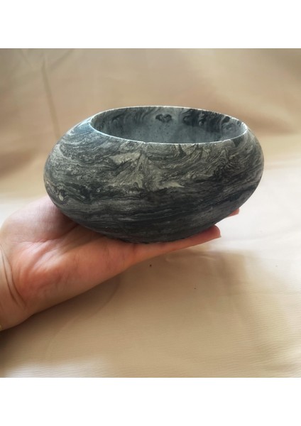 4 Parça Mermer Desen Dekoratif Vazo ve 2 Li Mumluk Set (Mum Dahil) fırsatları