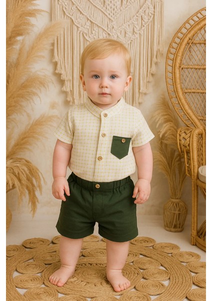 Cepli Gömlekli Erkek Şortlu 2 Li Takım