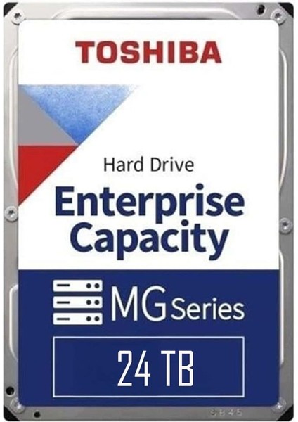 Toshiba 24TB MG512E MG11ACA24TE 7200RPM 3.5 Inç Sata 3.5 Enterprıse Nas ve Güvenlik Diski