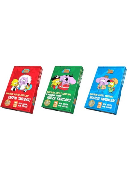 Kral Şakir Muhtişim Eğitici Kartlar! 3'lü Set