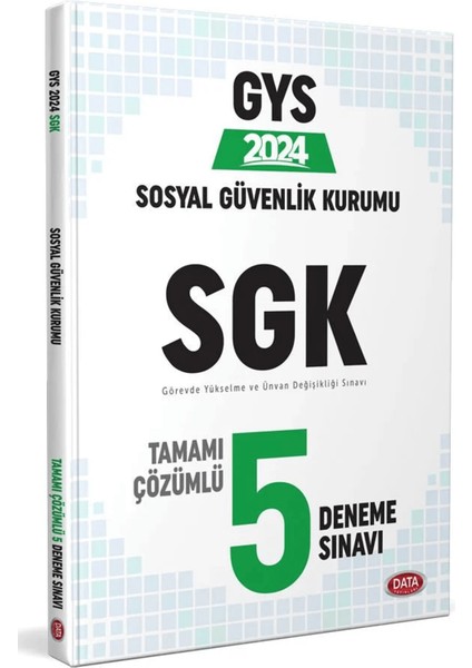 Sosyal Güvenlik Kurumu Sgk Gys Tamamı Çözümlü 5 Deneme Sınavı