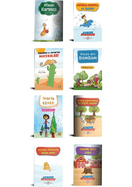 Sevimli Hayvanlar Hikaye Seti (8 Kitap Takım)