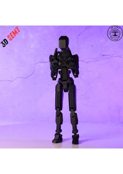 3D Dummy 13 Figür | Hareketli, Pozlanabilir Koleksiyon Modeli | Siyah Renk modelleri