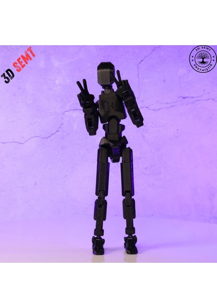 3D Dummy 13 Figür | Hareketli, Pozlanabilir Koleksiyon Modeli | Siyah Renk indirimleri