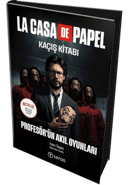 La Casa De Papel Kaçış Kitabı - Profesör'ün Akıl Oyunları (Maske Hediyeli) - Defter ve Origami Set