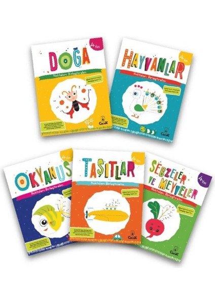 4 Yaş Noktaları Birleştirelim Serisi (5 Kitap Takım)