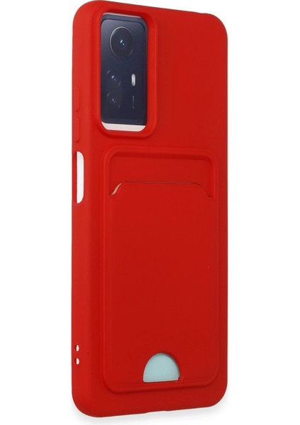 Xiaomi Redmi Note 12S Kılıf Kelvin Kartvizitli Silikon - Kırmızı Gnzrz