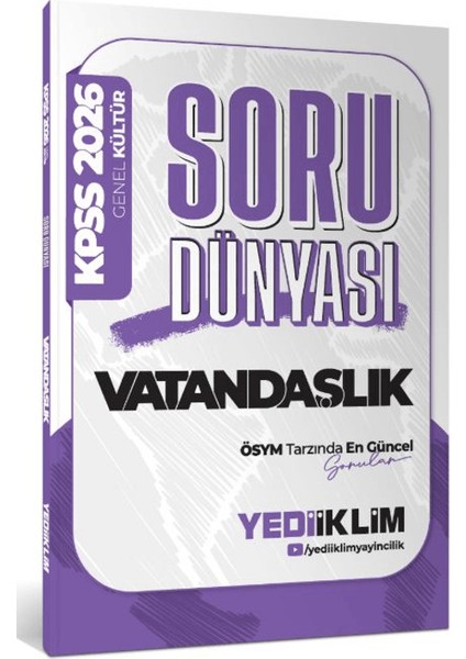 Yediiklim 2026 Genel Kültür Vatandaşlık Soru Dünyası