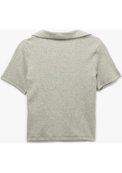 Yeni Sezon Kısa Kollu Gömlek Yaka Pamuklu Pijama Takımı