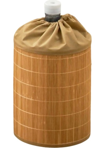 Bambu Hasır=42x35cm Damacana Kılıfı Büzülebilir Ağız Bezli=42x18cm