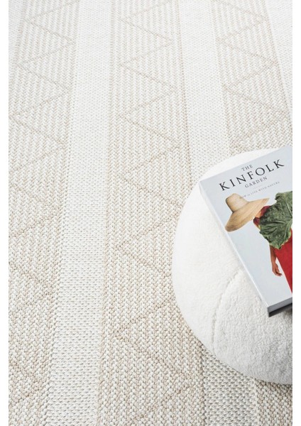 Krem Bej Yumuşak Dokuma Halı Kilim Salon Mutfak Koridor Yolluk Dokuma Makine Halısı 0017