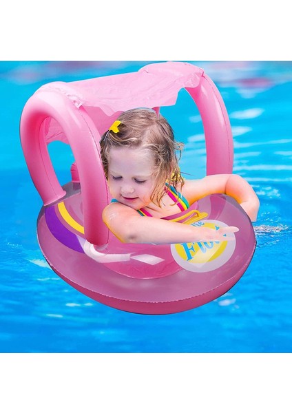 Pembe Gölgelikli Ayak Geçmeli Bebek Yüzme Simidi fiyatları