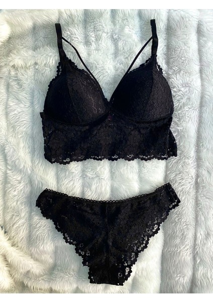 Siyah Dantel Büstiyer Takım fiyatları