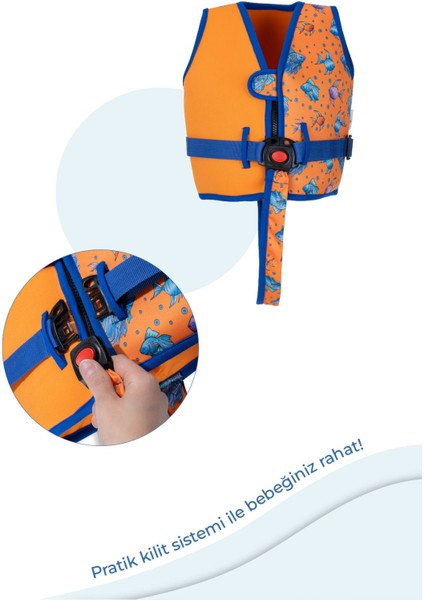 Renkli ve Rahat Çocuk Yüzme Yeleği, Yüzme Eğlencesine Uygun Konforlu Tasarım modelleri