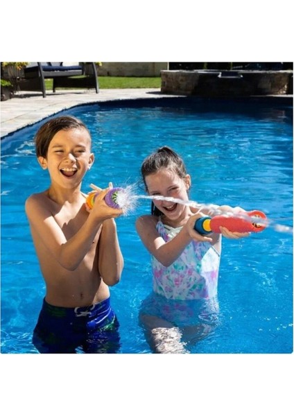 Renkli Süngerli Pompalı Su Tabancası, Eğlence Dolu Yaz Aktiviteleri modelleri