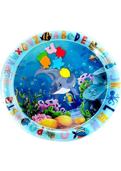 Mavi Pvc Şişme Su Oyun Matı, Bebek ve Çocuklar Için Eğlenceli ve Geliştirici fiyatları