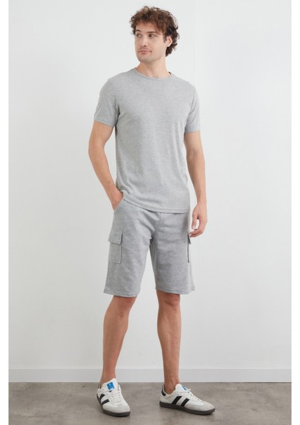 Beli Bağlamalı Kargo Cepli Şort