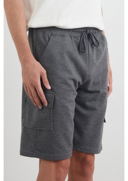 Beli Bağlamalı Kargo Cepli Şort