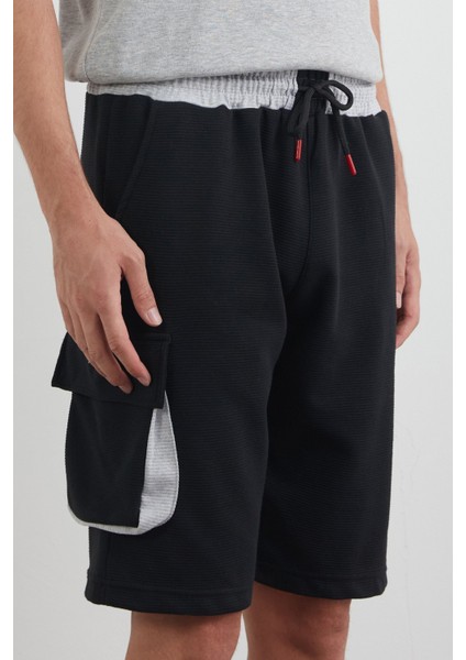 Fitilli Beli Bağlamalı Kargo Cepli Şort indirimleri