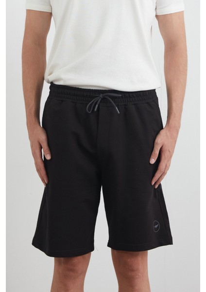 Beli Bağlamalı Baskılı Şort