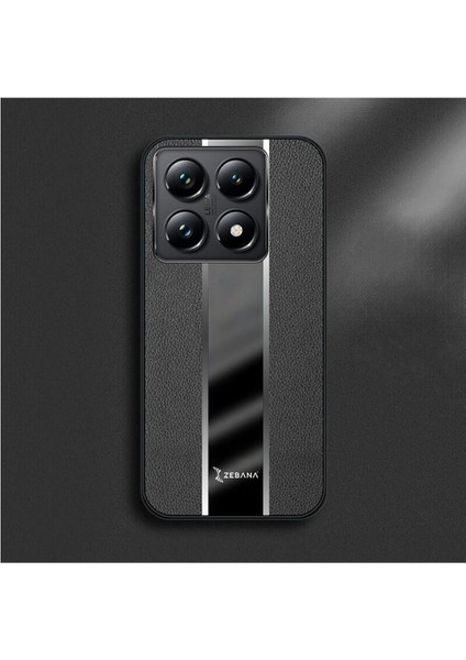 Xiaomi Mi 14T Pro Uyumlu Kılıf Zebana Premium Deri Kılıf Siyah fırsatları
