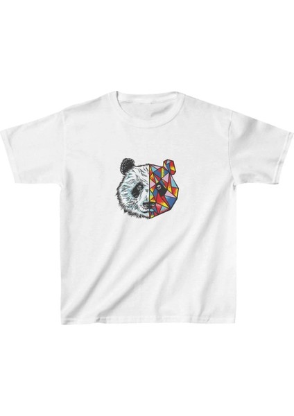 Unisex Çocuk Baskılı T-Shirt - Beyaz modelleri