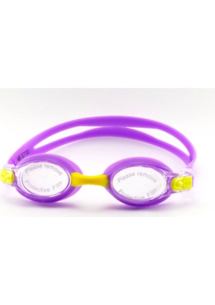 Mor Çocuk Yüzücü Gözlüğü Silikonli, Havuz ve Deniz Için Güvenli ve Konforlu
