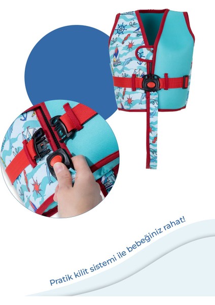 Yeşil ve Mavi Çocuk Yüzme Yeleği, Rahat ve Şık Tasarım modelleri